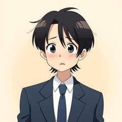 Middle school students 2D characters