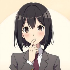 Middle school students 2D characters