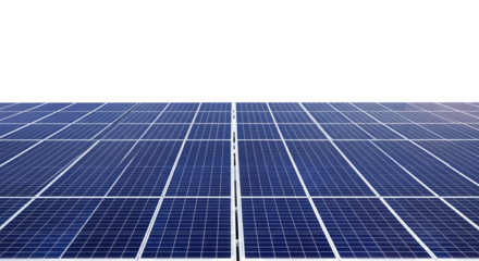 Modern solar panel array generating clean energy for sustainable development and eco-friendly solutions