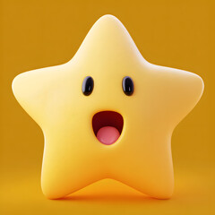 3d Pentagram with emotion