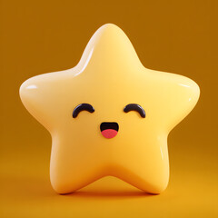 3d Pentagram with emotion