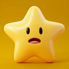 3d Pentagram with emotion