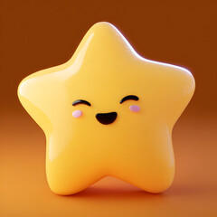 3d Pentagram with emotion