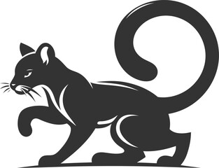 Fossa animal vector silhouette