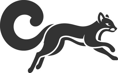 Fossa animal vector silhouette