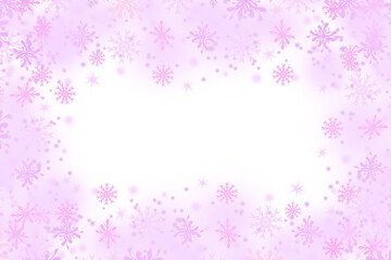 winter festive frame template with snowflakes border transparent background.
