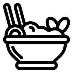 Rice bowl icon