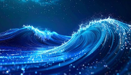 Ethereal Fiber Optic Swirls