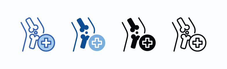 Orthopedics Icon Sheet Multiple Style Collection Isolated Vector