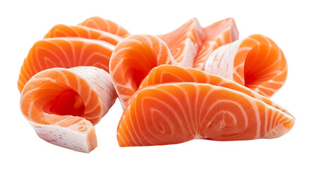 Preparing Fresh Salmon Slices for Sushi | Culinary Delight | Kitchen | Food Photography | Bright Setting | Close-Up View | Gourmet Concept