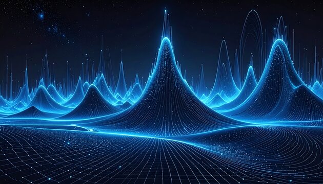 Ird: Blue digital landscape