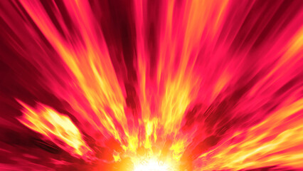 放射状に広がる光の背景