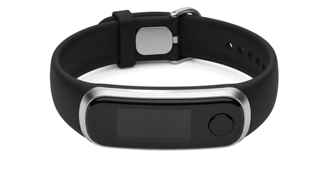 Fitness Tracker Device, Smart Wearable Technology, Home Setup, Product Photography, Modern Environment, Close-Up View, Innovative Concept