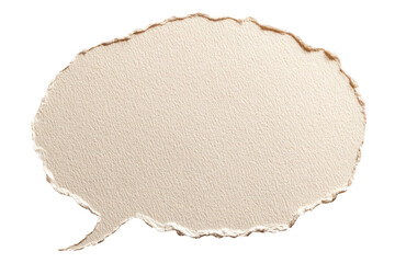 Handmade Torn Paper Speech Bubble Text Balloon Isolated on transparent background Remove png, Clipping Path, pen tool