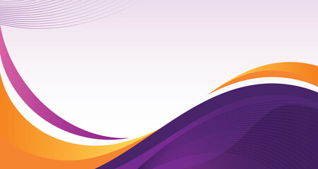 purple and orange gradient flowing wave with smooth line background for poster design, banner, presentation, brochure, slide, marketing