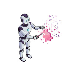 Fototapeta premium Dynamic Business Process Vector Illustration: Optimizing Workflows for Peak Performance