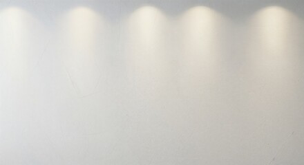 Obraz premium Illumination Array: A series of radiant spotlights casts their focused glow upon a pristine surface, emphasizing the subtle texture and creating a captivating display of light and shadow.