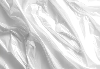 Wrinkled, translucent plastic texture with light reflecting