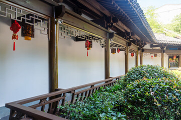 Corridor of classical architecture in China