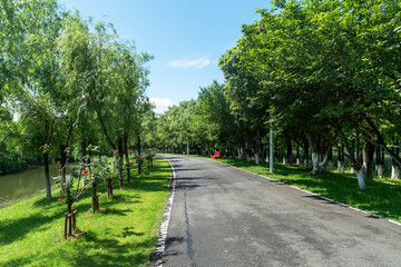 The road of City Park in China
