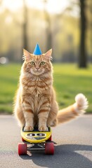 Ginger Cats Birthday Skateboarding Adventure in the Park.