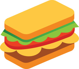sandwich vector illustration design