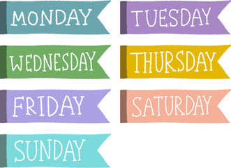 set of vintage retro labels