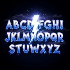 Electric Alphabet - A Bold and Energetic Font Design.
