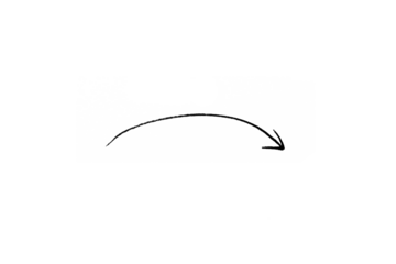 Arc Arrow Handdrawn Style