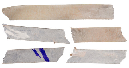 adhesive tape painter tape collection tape masking tape realistic high resolution, png isolated on transparent background asset for graphic design
