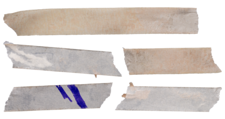 adhesive tape painter tape collection tape masking tape realistic high resolution, png isolated on transparent background asset for graphic design