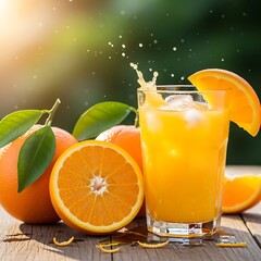 Refreshing Orange Juice - A Vibrant Splash of Citrus Delight.
