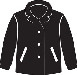  Fashion Autumn Jacket Silhouette Vector Illustration