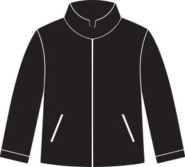  Fashion Autumn Jacket Silhouette Vector Illustration
