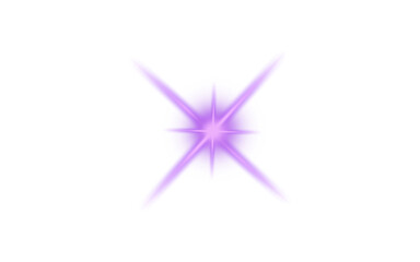 Purple Sparkle PNG with Soft Glow and Radiant Light Effect