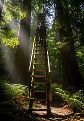 Ascending the Forest Lookout - A Journey into the Canopy.