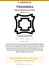 Fihankra Adinkra Symbol: Brotherhood and Security