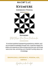 Kyemfere Adinkra Symbol: Wisdom and Experience