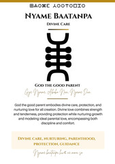 Adinkra Symbol: Nyame Baatanpa - Divine Care