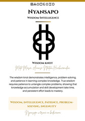 Nyansapo Adinkra Symbol Meaning Wisdom Knot