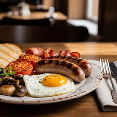 Hearty English Breakfast - A Delicious Start to the Day.