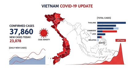 Vietnam COVID-19 Update - Confirmed Cases and Total Cases Visualization.