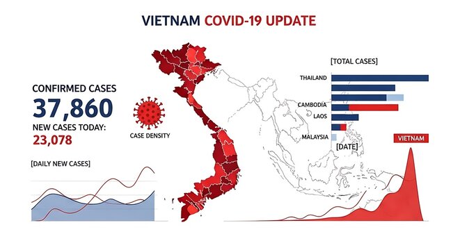 Vietnam COVID-19 Update - Confirmed Cases and Total Cases Visualization.