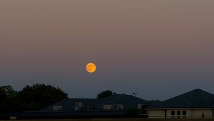 Beautiful full moon picture, Fort Worth, Texas, USA