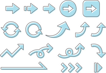 矢印_ライトブルー