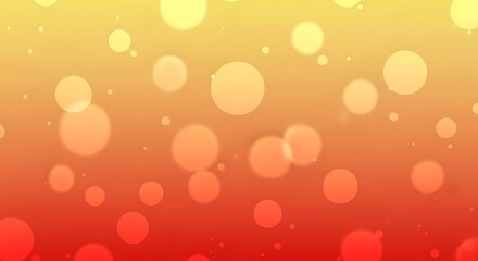 Warm gradient bokeh background with floating circles