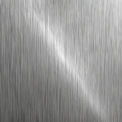 Fototapeta premium Brushed silver metal surface with elegant linear texture and modern industrial look