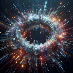 Crystalline Energy Ring with Prismatic Particles