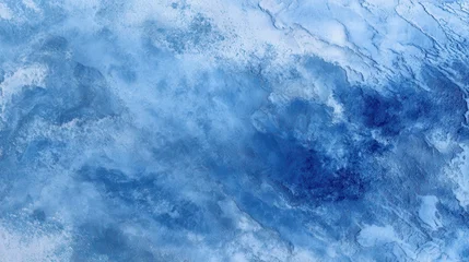 Canvas schilderij Hotel Beautiful photo of abstract cerulean blue watercolor wash texture background wallpaper. Copy space, cold ice color art, contemporary artistic backdrop.  © Stock by Farhad