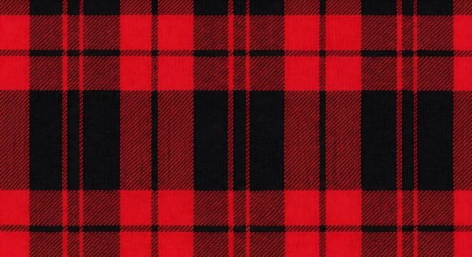 Classic red and black buffalo plaid pattern background design element